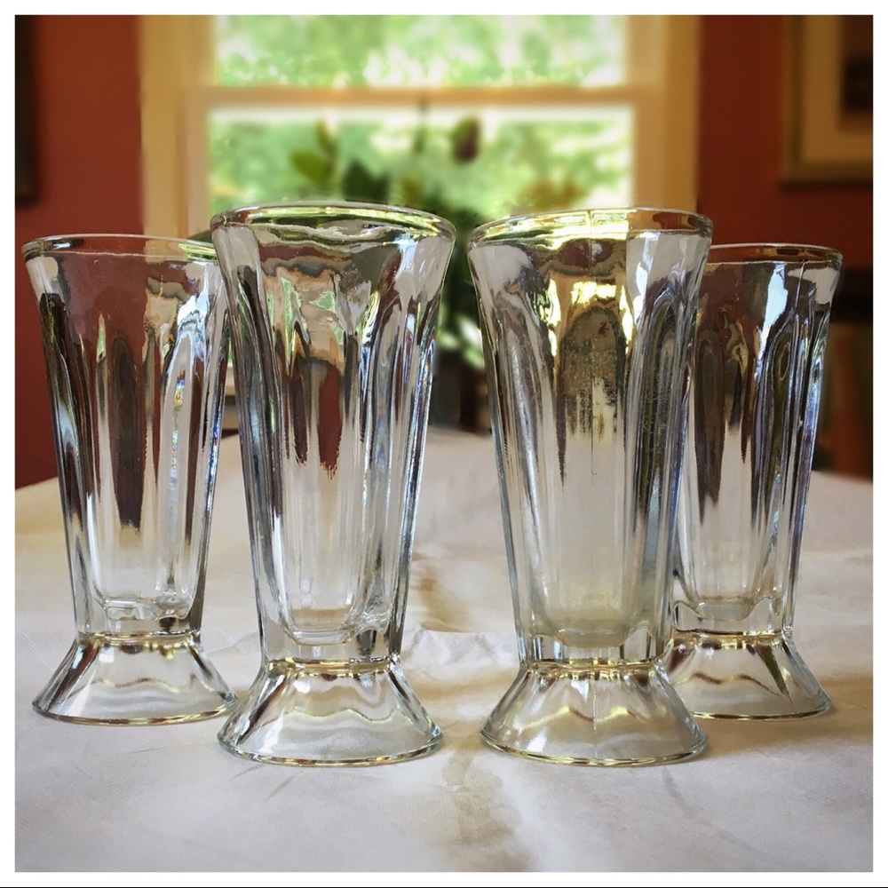 Vintage Glass Parfait Glasses